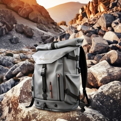 Unisex Outdoor Sports 60L Καμπινγκ Ρουκάκι με Αδιάβροχο Καπάκι Βροχής και Softback