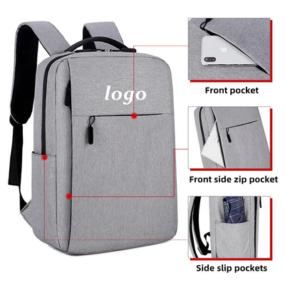 Προσαρμοσμένο LOGO Λάπτοπ Mockpack για άνδρες Business bag a dos Waterproof Oxford mochilas Σχολικό Mockpack με USB